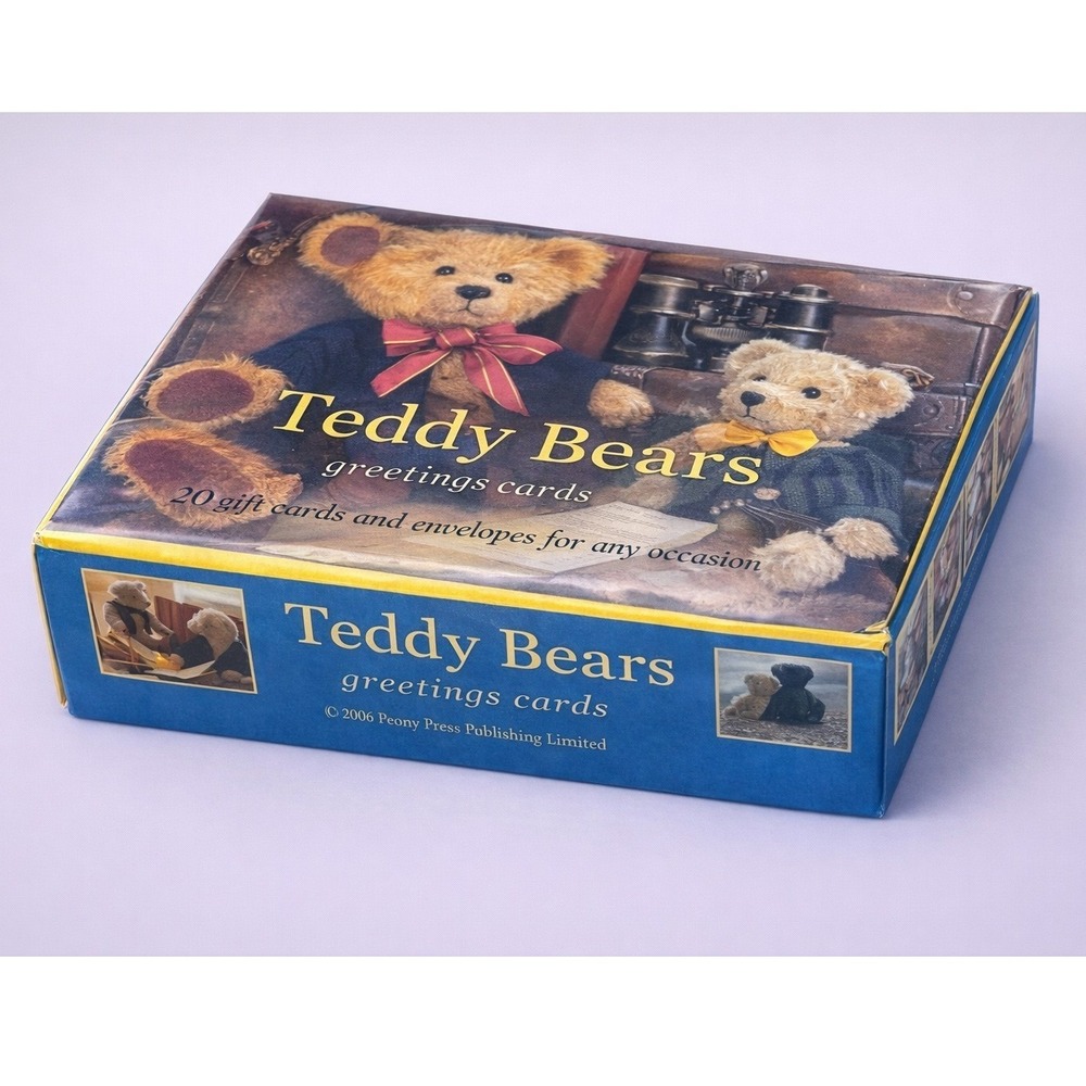 Teddy Bears Greeting‎ Cards ''BOX ONLY'' Vintage Gift Stationery